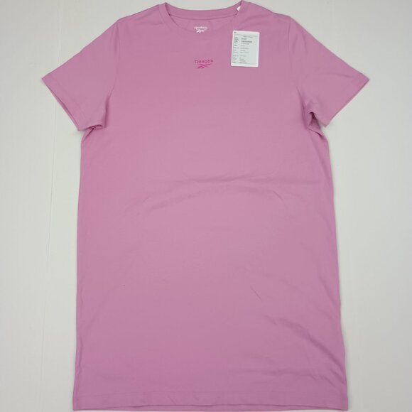 Reebok Women's T-Shirt Dress Size Small Short Sleeve Jaspink - NWT - Picture 1 of 9